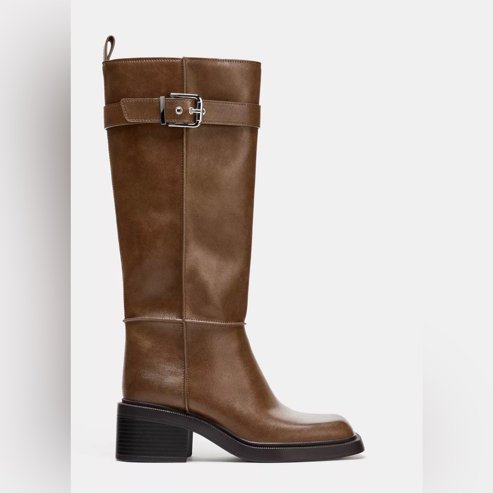 NWT zara top stitched boots - Picture 3 of 4